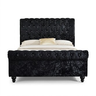 Wandpaneel Bett Paneel Chesterfield Betten Polster Schlafzimmer XXL Big