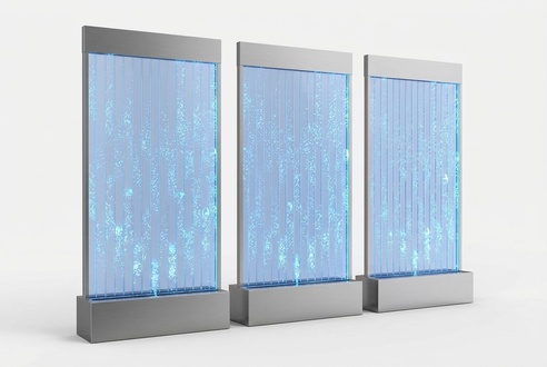 Wandpaneel Trennwand Wasser WÃ¤nde Wand LED Wasserwand Design