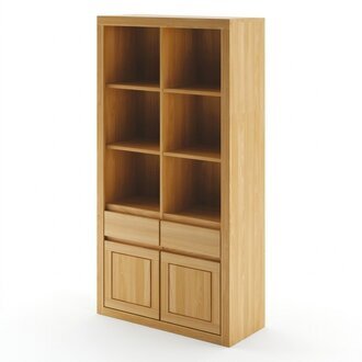 Wandschrank Holz SchrÃ¤nke Vitrine Wand Regale Wohnzimmer Handarbeit Massivholz