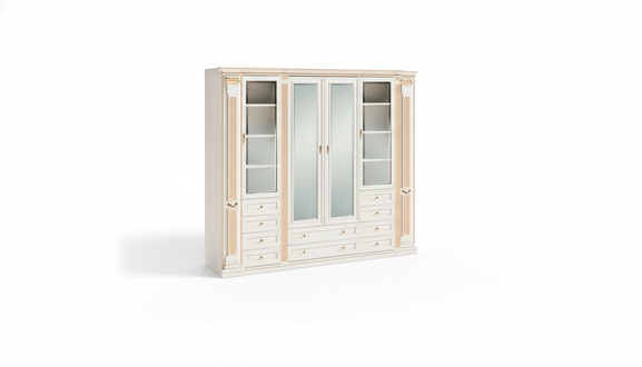 WeiÃer Schlafzimmer Spiegelschrank Massivholz MÃ¶bel Designer SchrÃ¤nke
