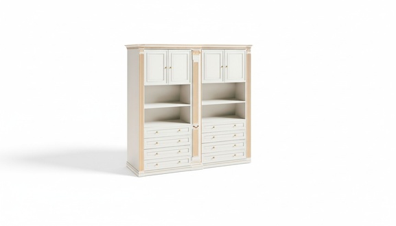 WeiÃer Stilvoller Schlafzimmer Kleiderschrank MassivholzmÃ¶bel LuxusmÃ¶bel