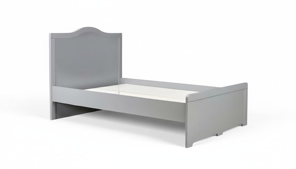 WeiÃes Holzbett im eleganten Design