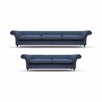 Wohnzimmer 2x Sofas Komplett MÃ¶bel Sofagarnitur Design Einrichtung Chesterfield