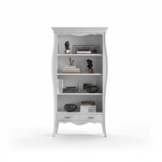 Wohnzimmer Schrank BÃ¼cher Regal WeiÃ Klassische Holz MÃ¶bel Regale