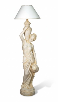 Wohnzimmer Stehlampe Leuchte Steh Leuchten XXL Design Lampe Dekor Figur