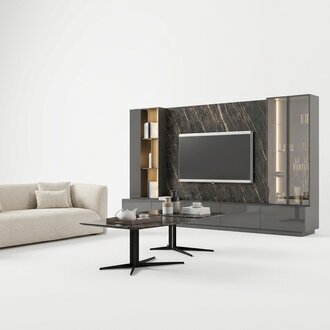 WohnzimmermÃ¶bel Komplette Set 6tlg Designer Wohnwand HolzmÃ¶bel Luxus Einrichtung