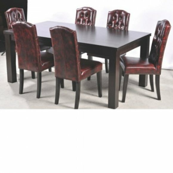 6x Esszimmer Stuhl StÃ¼hle Set Komplett Garnitur Sitz Polster Chesterfield