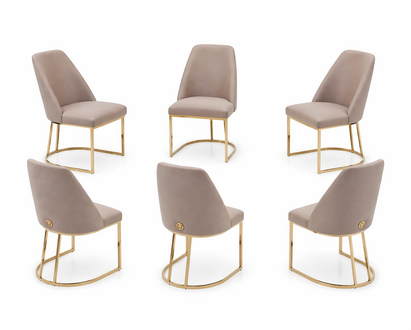 Ergonomische StÃ¼hle mit goldener Metallbasis Sofort
