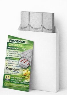 MUSTER DIN A4 FuÃbodenheizung â kein Estrich â 30mm â 16er 500kPa Trockenbau
