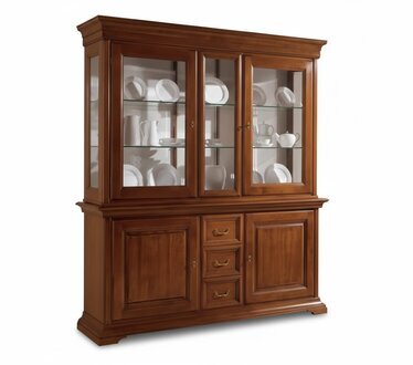 Vitrine Italienische Luxus MÃ¶bel Vitrinen Holzschrank Design Schrank Sofort